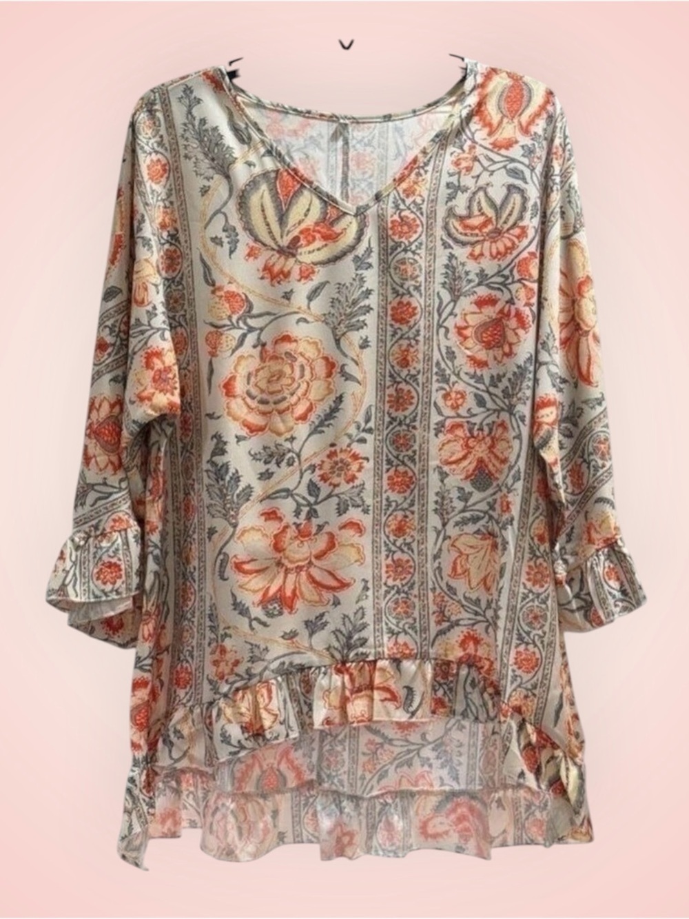 Floral Oversized Top Women's Small